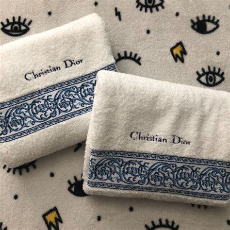 christian dior bath towels